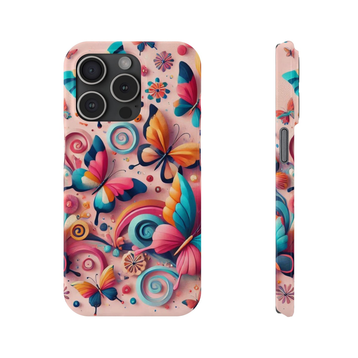 Butterfly Theme Slim Phone Cases