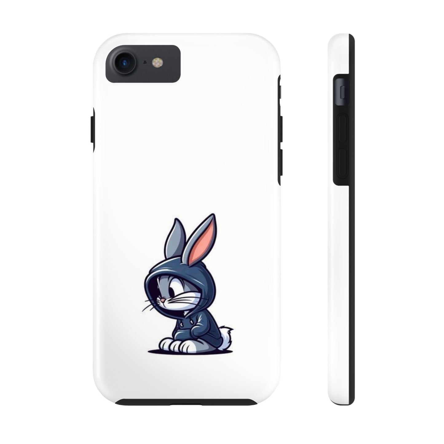 Cute Bunny White Tough Phone Cases