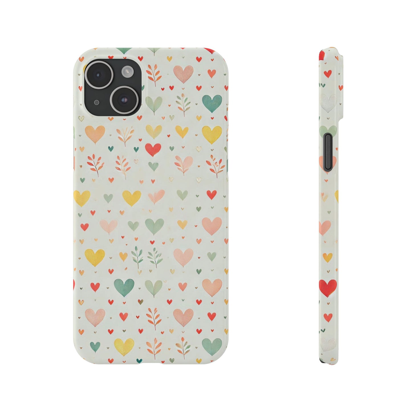 Hearts Slim Phone Case - FC-109