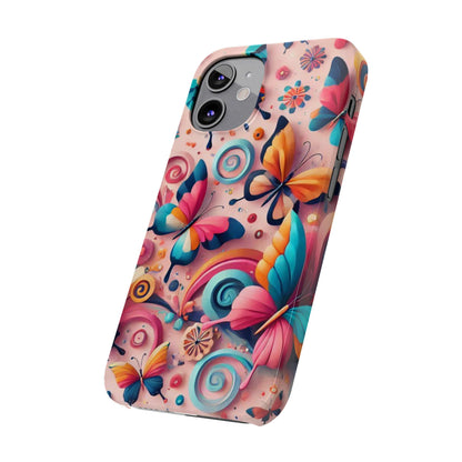 Butterfly Theme Slim Phone Cases