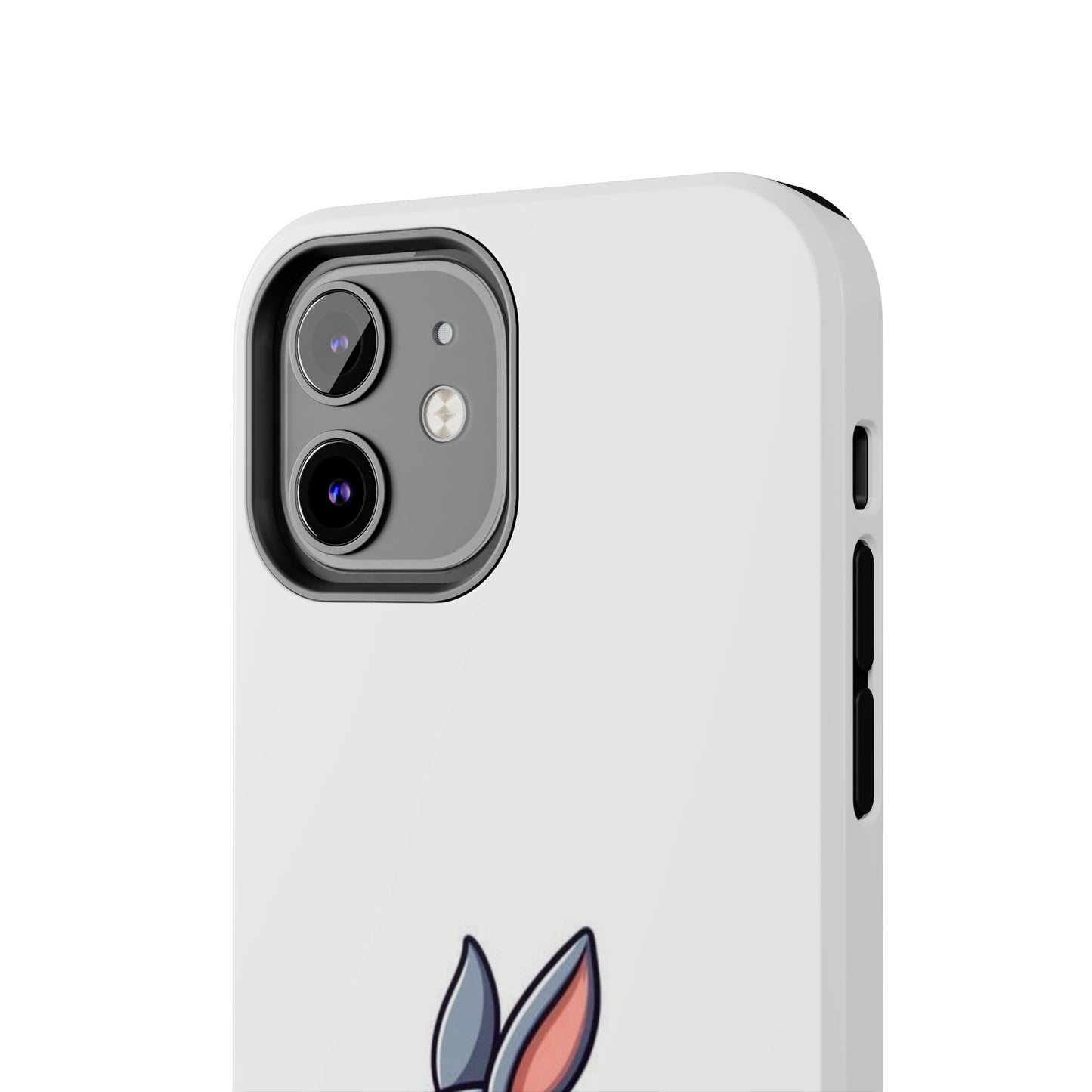 Cute Bunny White Tough Phone Cases