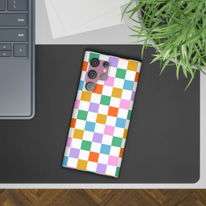 Colorful Checkerboard Slim Cases - FC-115