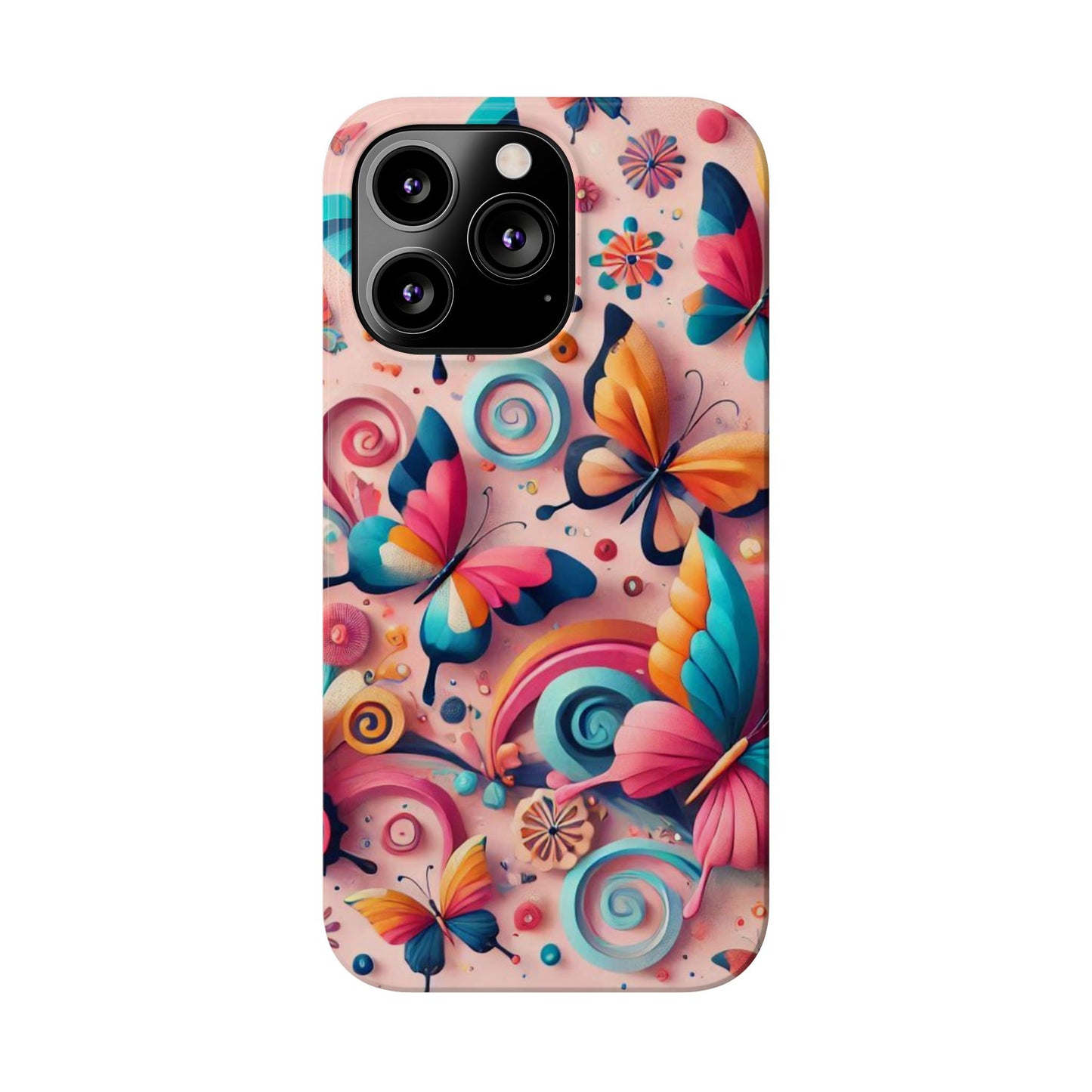 Butterfly Theme Slim Phone Cases