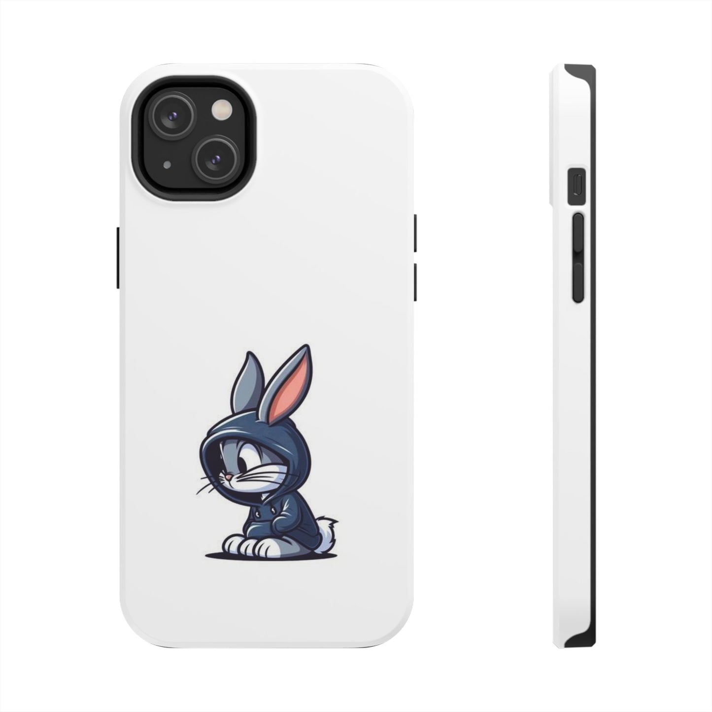 Cute Bunny White Tough Phone Cases