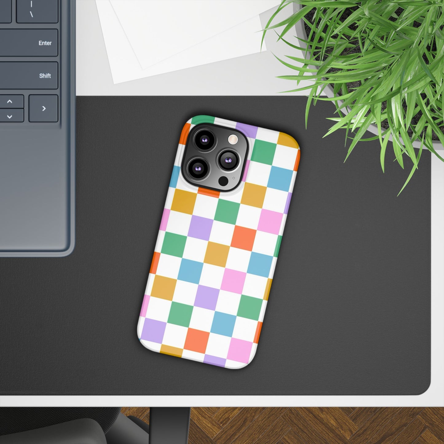 Colorful Checkerboard Slim Cases - FC-115