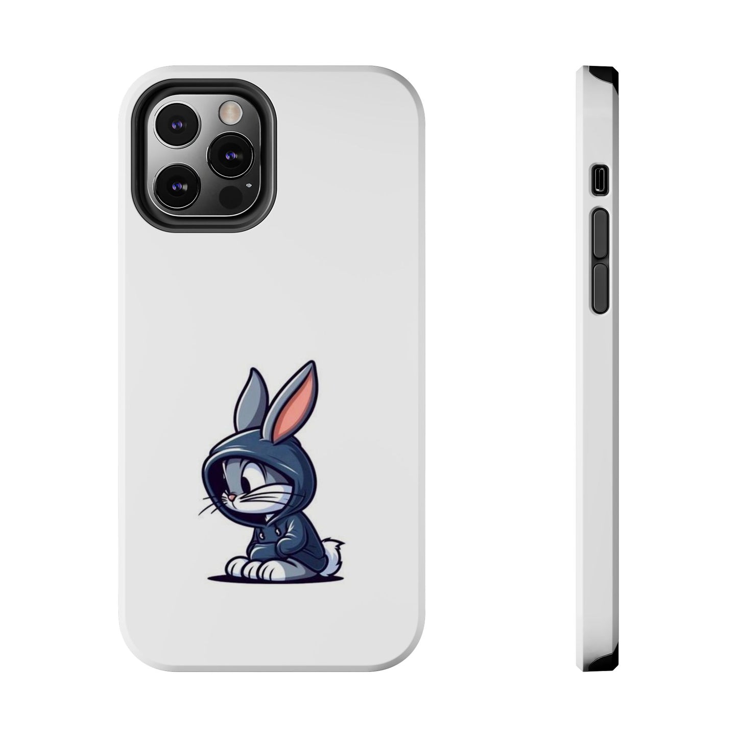 Cute Bunny White Tough Phone Cases